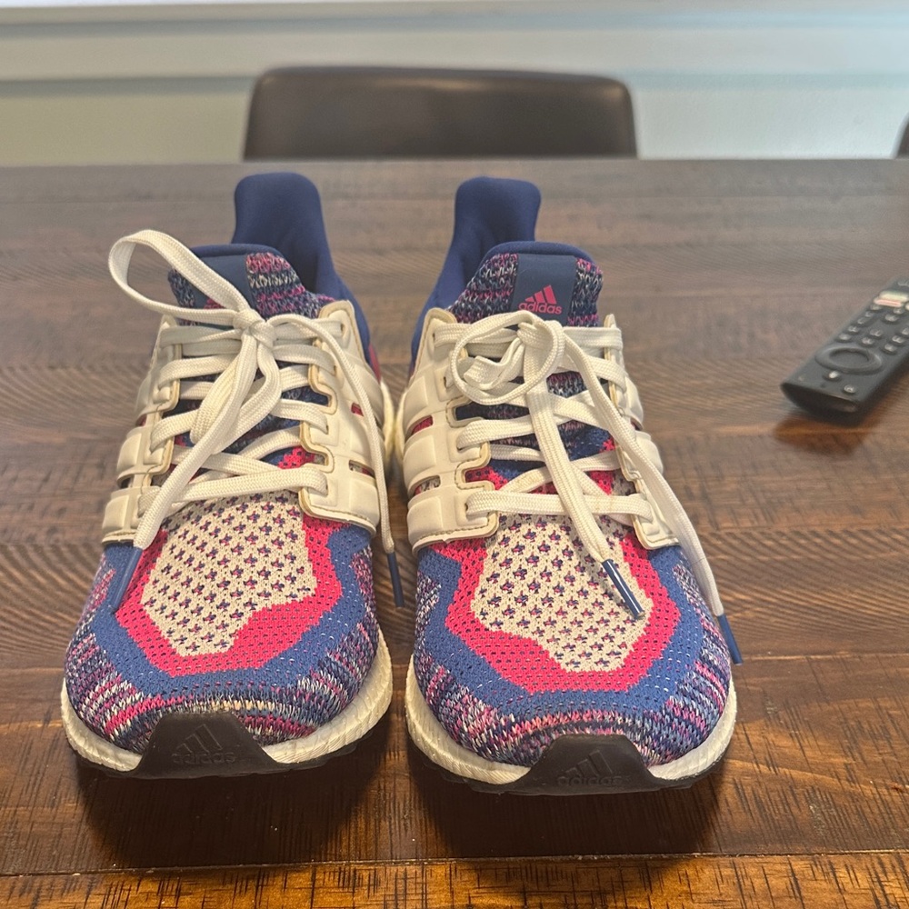 Adidas Ultraboost Pink and Blue Sneakers